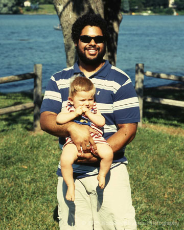 Teddy holding Trent 1