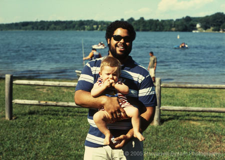 Teddy holding Trent